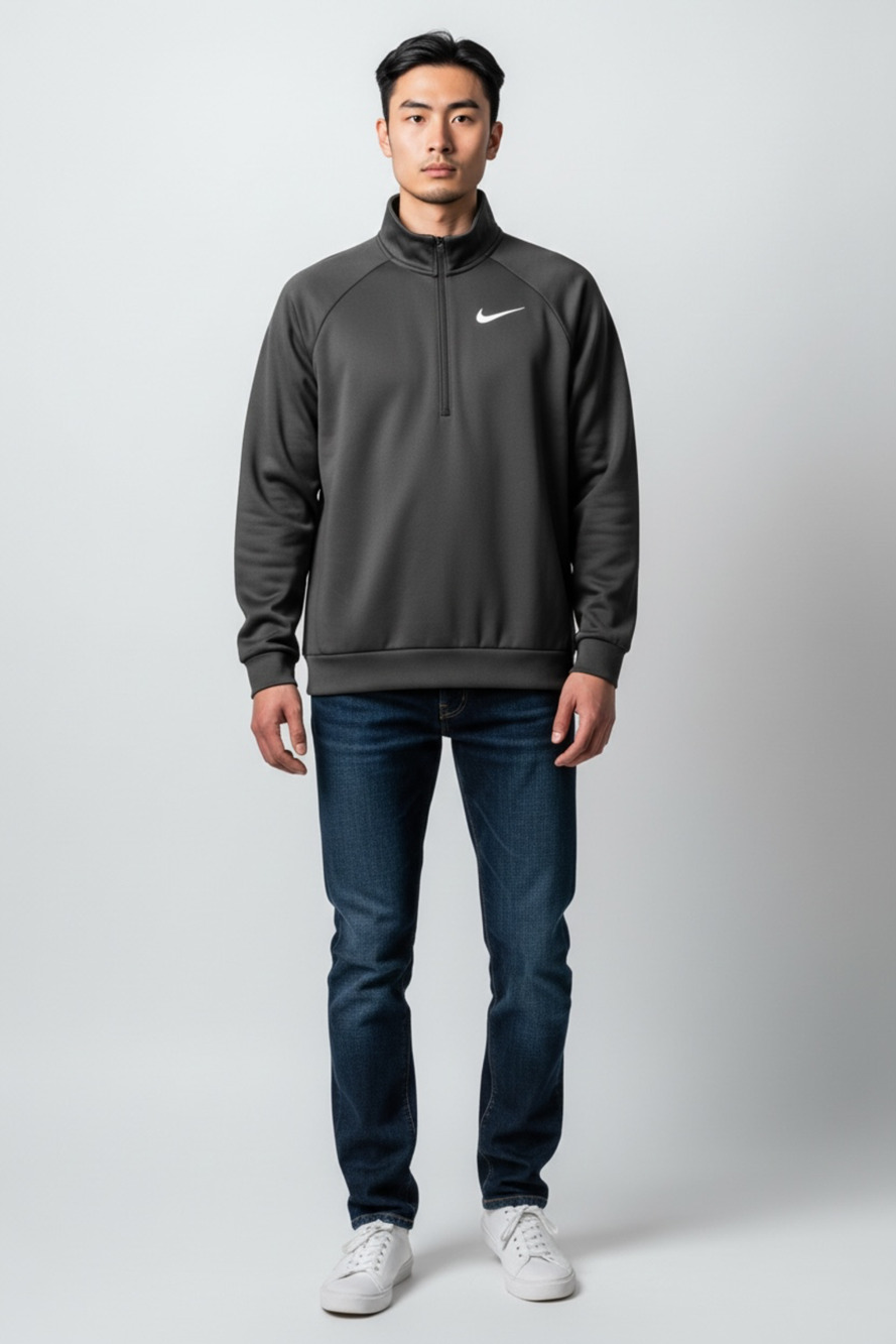Nike Dri-FIT 1/4 Zip Pullover Size M Black